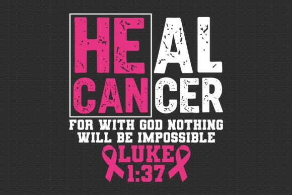 Christian Breast Cancer Awareness Graphics & T-Shirt Designs