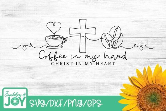 Christian Coffee Quote Graphics for T-Shirt Designs