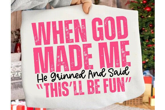 Funny Christian Quote SVG: Graphics for T-Shirt Designs & Local Branding