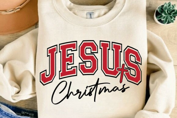 Jesus Christmas SVG: Faith Graphics for T-Shirt Designs
