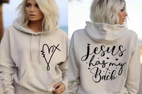 Jesus Has My Back SVG & PNG Graphics for T-Shirt Designs