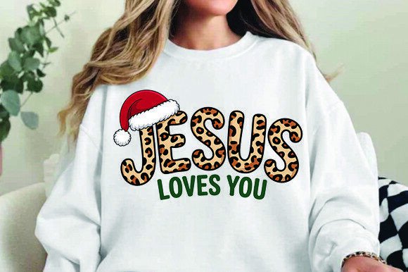 Jesus Loves You PNG: Religious Graphics for T-Shirt Designs