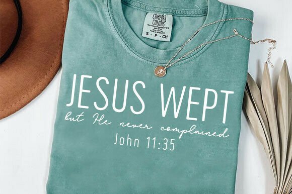 Jesus Wept Bundle PNG: Minimalist Graphics for T-Shirt Designs