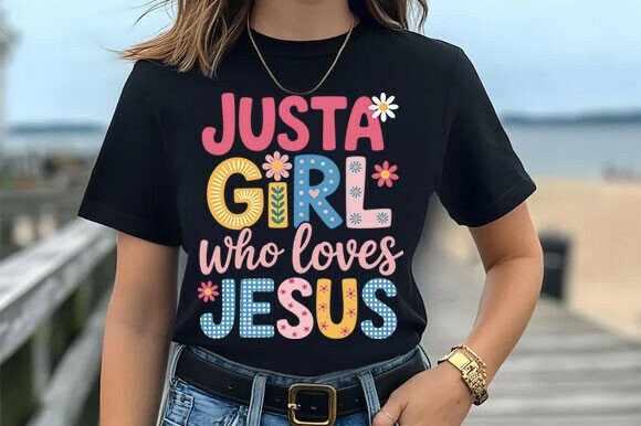Just a Girl Who Loves Jesus PNG